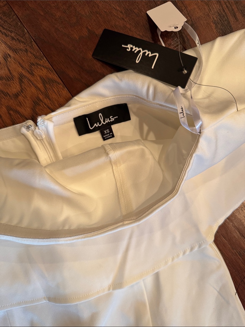 NWT Lulu's Strapless Ruffle Mini Dress - Picture 2 of 6